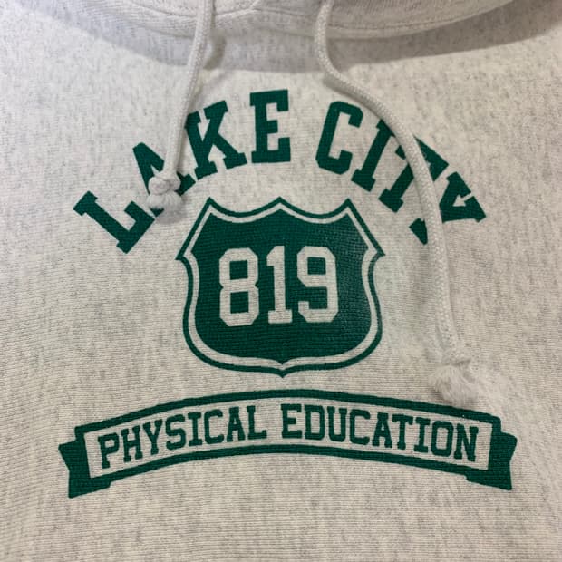 챔피온 리버스위브 블루택  후드스웻 XL 