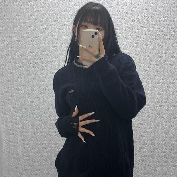 라코스테 올드스쿨 레트로 꽈배기 케이블 니트 100 C09392