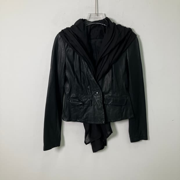 올세인츠 블랙 애슐라 레더 자켓