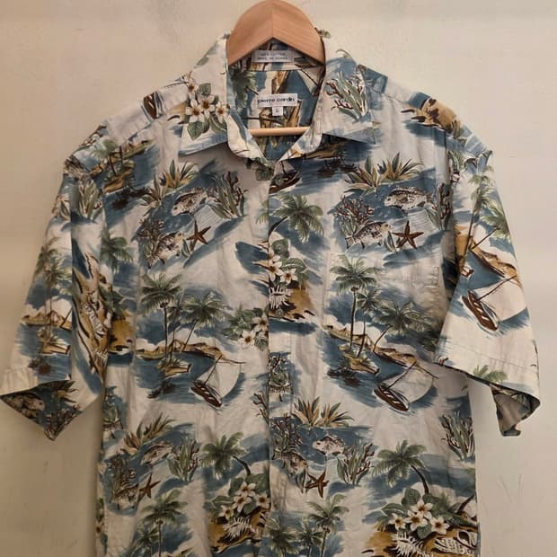 (L)Pierre Cardin 피에르가르뎅 빈티지 하와이안 셔츠