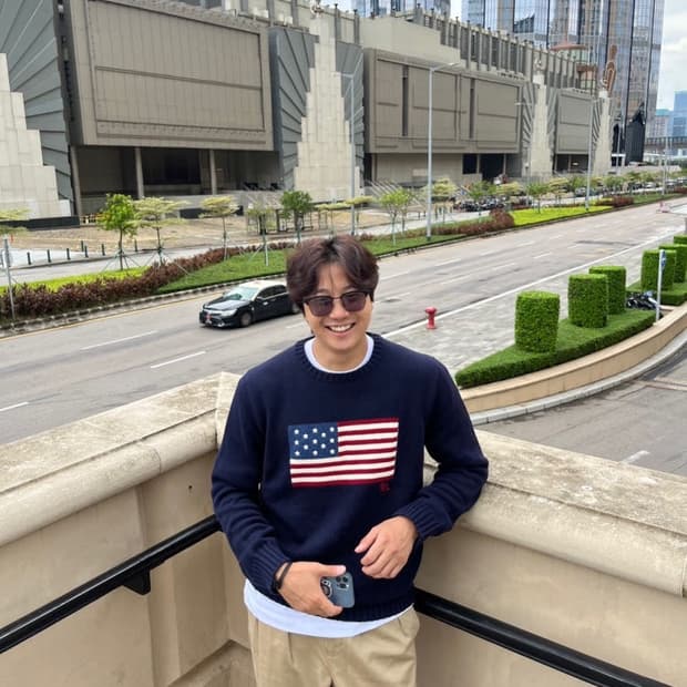 폴로 성조기 니트 백화점판