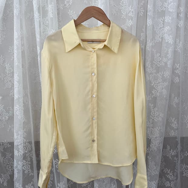 S) 블러썸에이치컴퍼니 뱀버그 큐프라 셔츠 옐로우