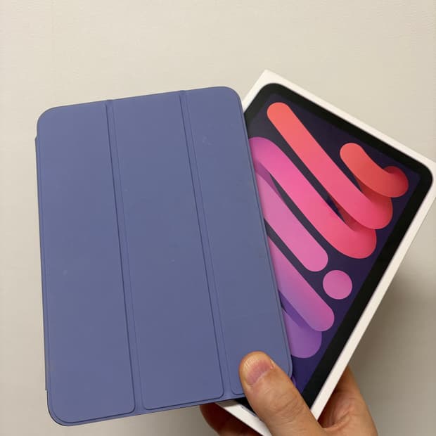 (새상품급)98% 아이패드미니 64 와이파이 퍼플 박스, 케이스포함