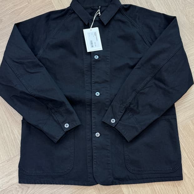 퍼블릭피겨 26ss 코튼 커버올 워크자켓 - 블랙 3사이즈