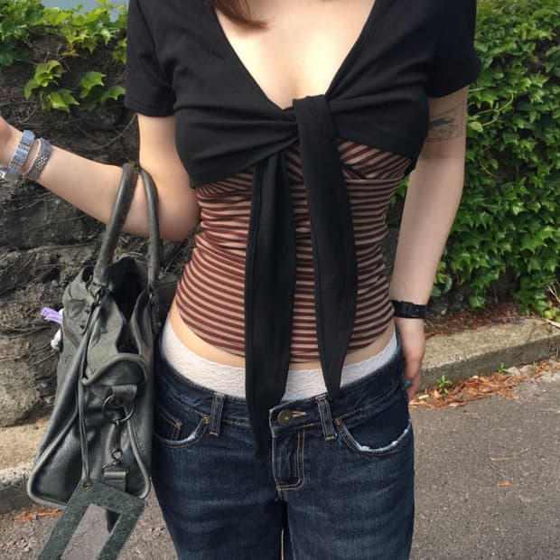 아워캐비넷 bibi crop bolero black 현재공홈품절