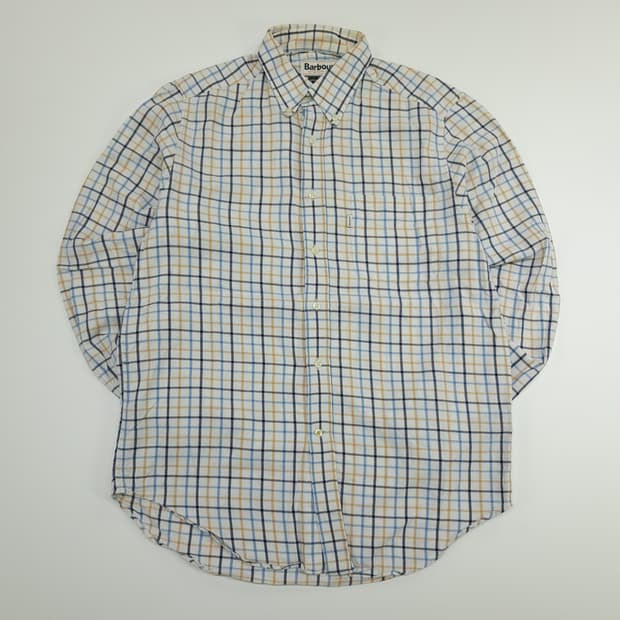 CN675 M 바버 멀티 윈도우페인 체크 긴팔 셔츠 남방