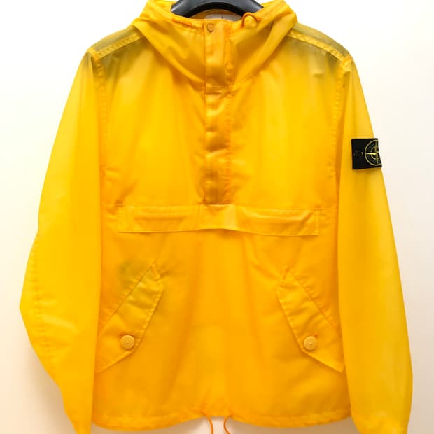 17AW 스톤아일랜드X슈프림 폴리 커버 아노락 M 옐로우