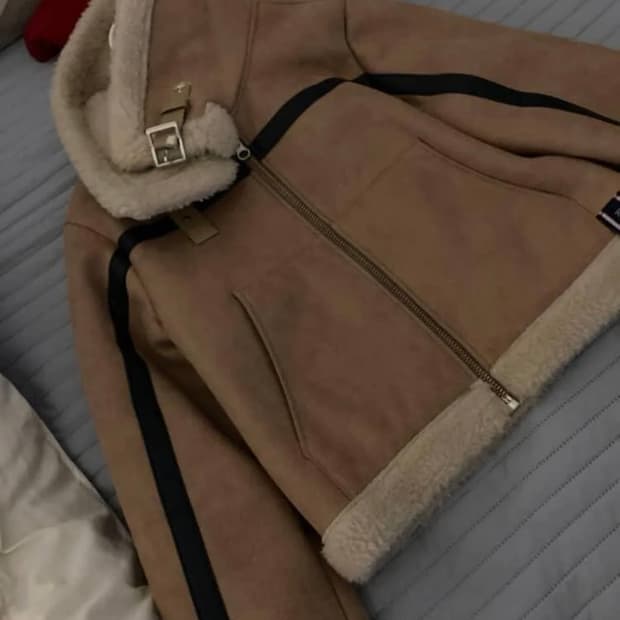 브라운 빈티지 무스탕 판매