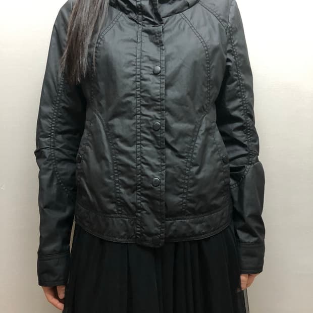 빈티지 게스 블랙 펑크 점퍼