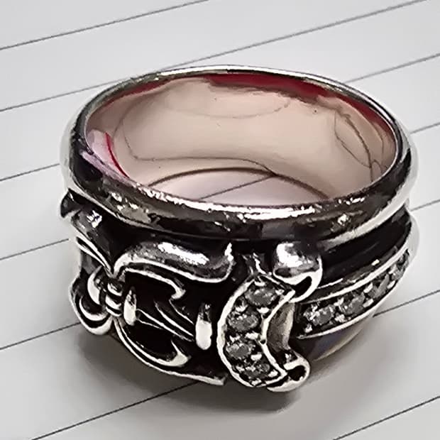 크롬하츠 플로랄 크로스링 대거링 다이아나 사파이어반지구해요