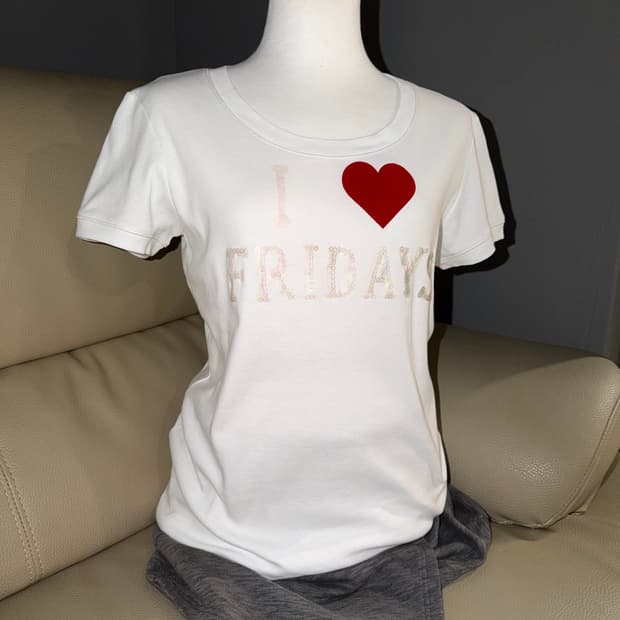 I ♥︎ FRIDAYS lettering t-shirt 
