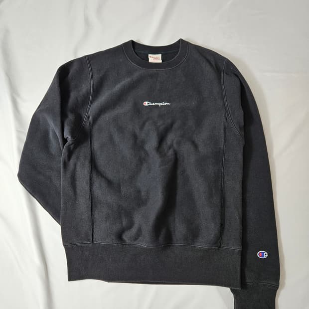 챔피온 리버스위브 레드택 빈티지 테리 맨투맨 티셔츠 USA XS