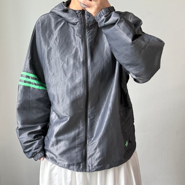 [XL] 아디다스 그레이 바람막이