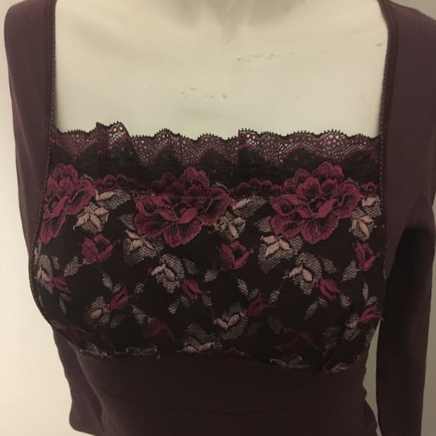 Oriental flower point shirt
