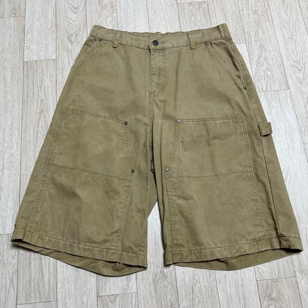 [새상품] 디미트리블랙 더블니 버뮤다 코튼 팬츠 베이지 (2size/L)