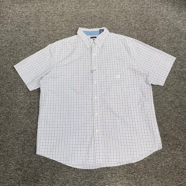 CHAPS 체크 반팔셔츠p1064
