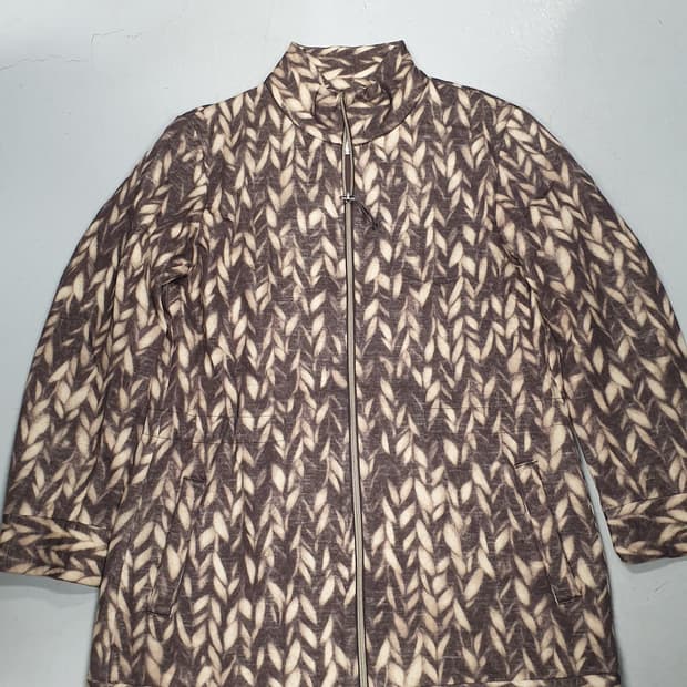 플리츠 플리즈 이세미야키 울 집업  Size 4