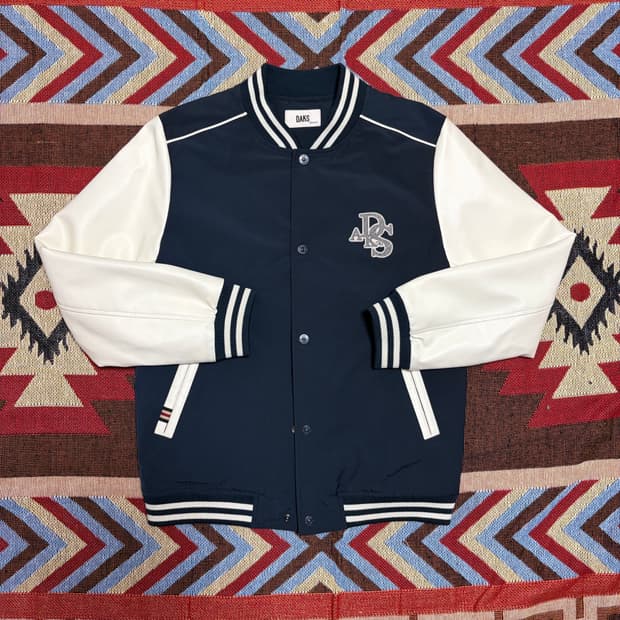 44-55) 닥스 여성 바시티 스타디움 자켓 네이비