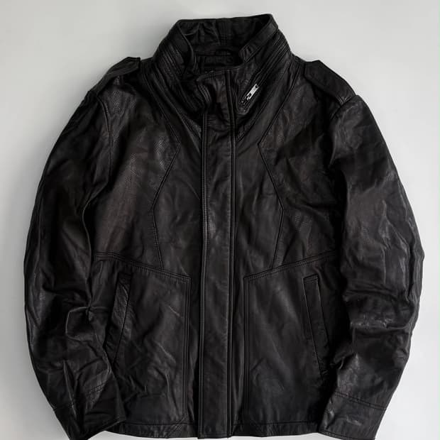 [105] 빈티지 애드호크 하이넥 양가죽 자켓