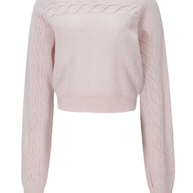 벨리아르 케이블 보트넥 니트 Cable boat neck knit