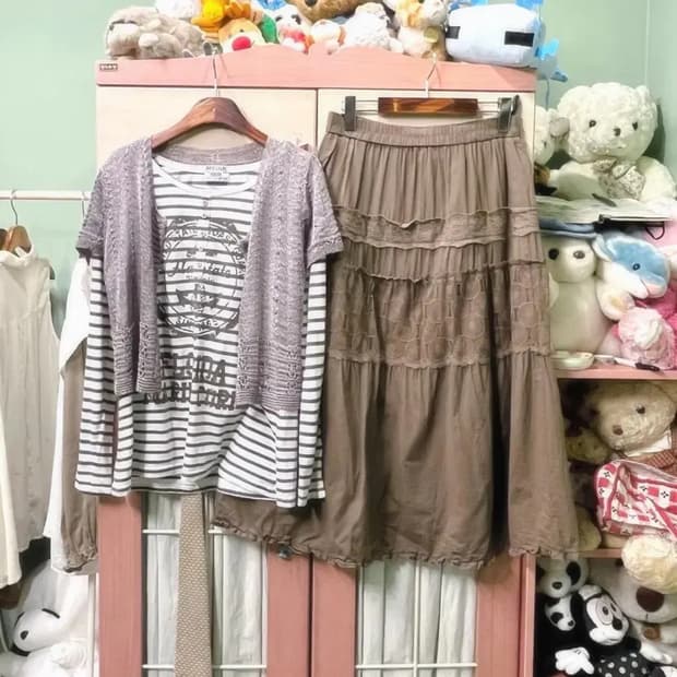 카모메산장 빈티지 모리 코디 세트