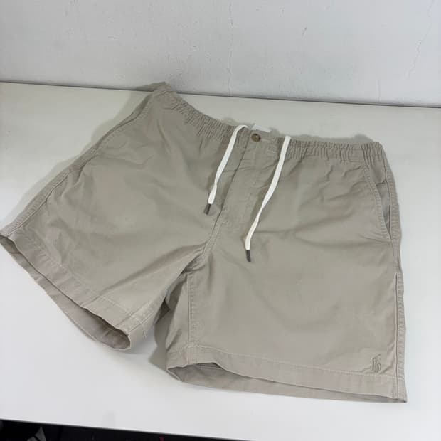 XL 폴로랄프로렌 베이지 포니 면 쇼츠반바지