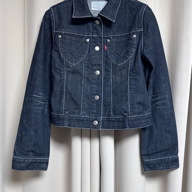 리바이스 Levi’s 진청 데님 키즈 자켓 / 여성 44~마른55