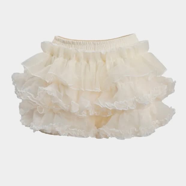 러프넥 튜튜 스커트