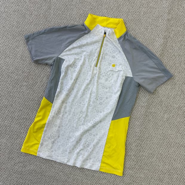 90 라푸마 기능성 반팔 집업 0401D