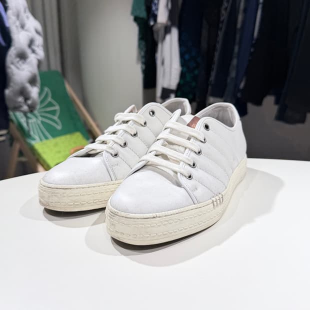 (A/6.5) / 벨루티 로우탑 스니커즈 레더 가죽