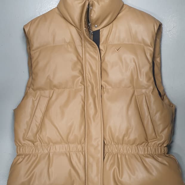 Callaway 여성 레더다운패딩 조끼 95