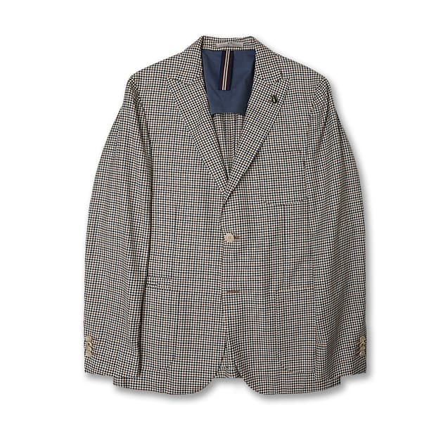 꼬르넬리아니 [Corneliani] CC 컬렉션 하운드투스 체크 자켓