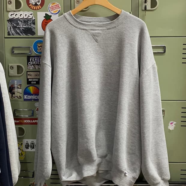 90s 러셀 애슬레틱 튜블러 스웻셔츠 그레이