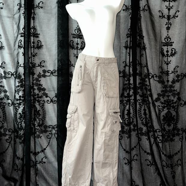Beige cargo pants