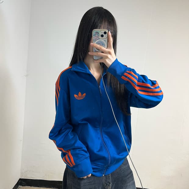 Adidas Firebird Blue Orange Track Jacket