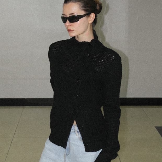 랄프로렌 버튼 니트 스웨터