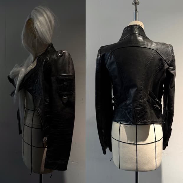 Diesel Archive Lambskin Asymmetric Moto 