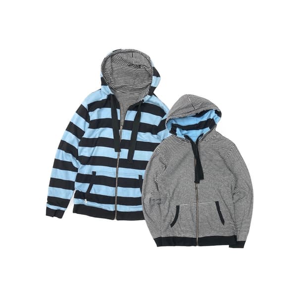 Beams Reversible Border Hoodie