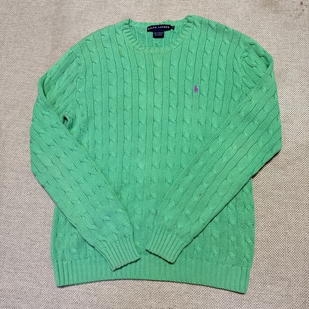 폴로 랄프로렌 케이블 니트
