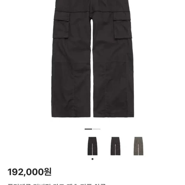 [2]폴리테루 디비전 카고 팬츠 퍼플차콜