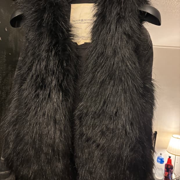 데님앤서플라이 랄프로렌 퍼 베스트