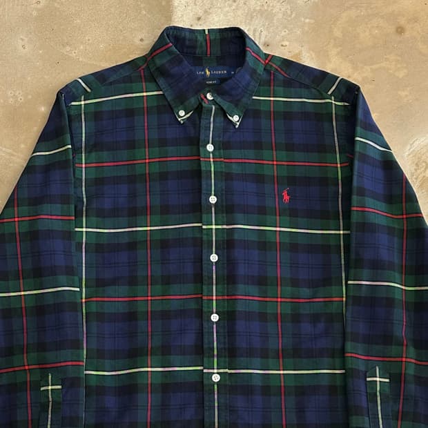 M 폴로랄프로렌 클래식핏 체크 셔츠