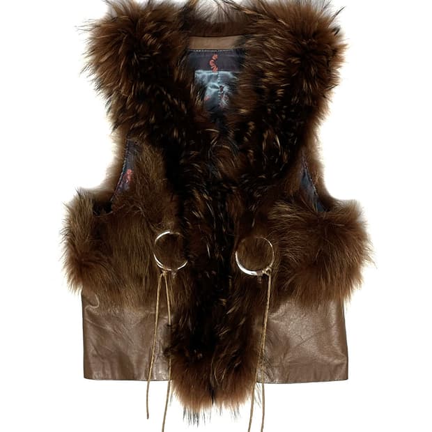 vintage 래빗퍼트리밍 베스트