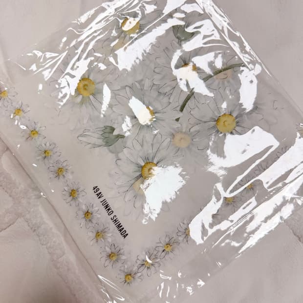 49AV 준코 시마다 손수건 데이지 패턴 새상품