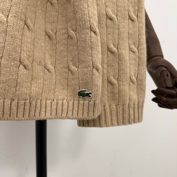  Lacoste Wool Cable Muffler