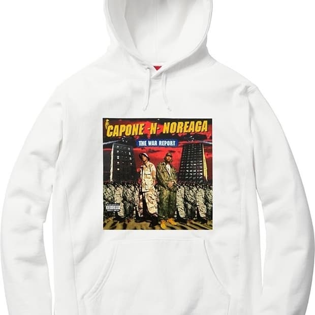 슈프림 후드티 L  레드