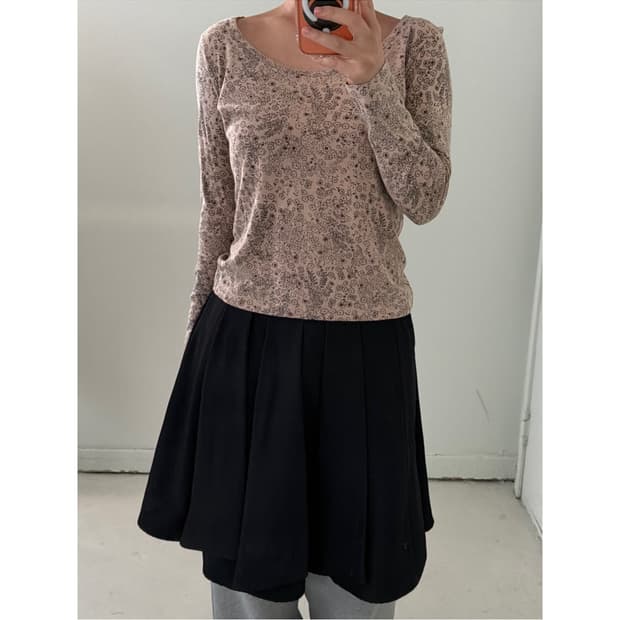 일본빈티지 레이스 플라워 롱슬리브