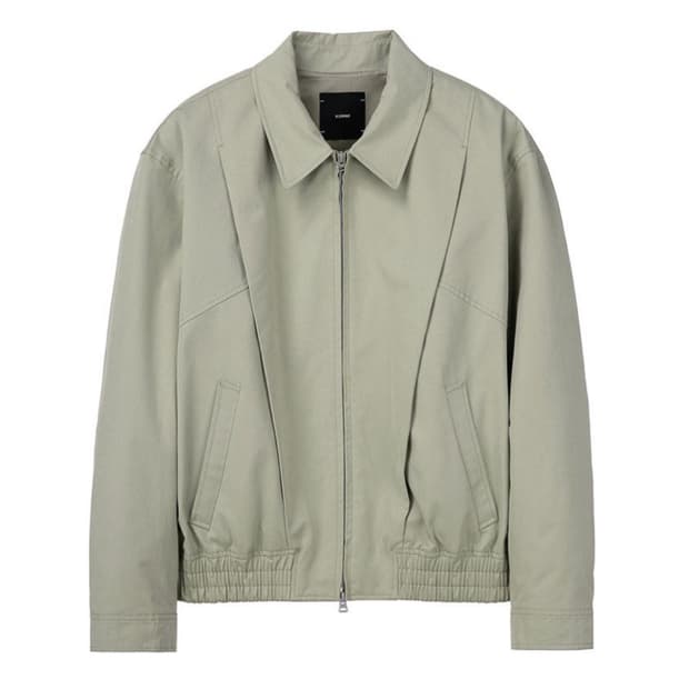 새상품(XL)일꼬르소 베이지 코튼 카라 블루종 점퍼