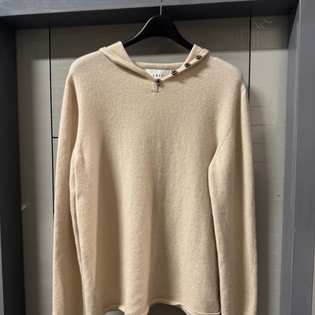 한섬 / 래트 캐시미어 100% 후드니트 90