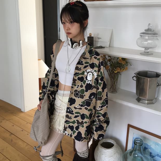 베이프 황계 스타 카모 자켓